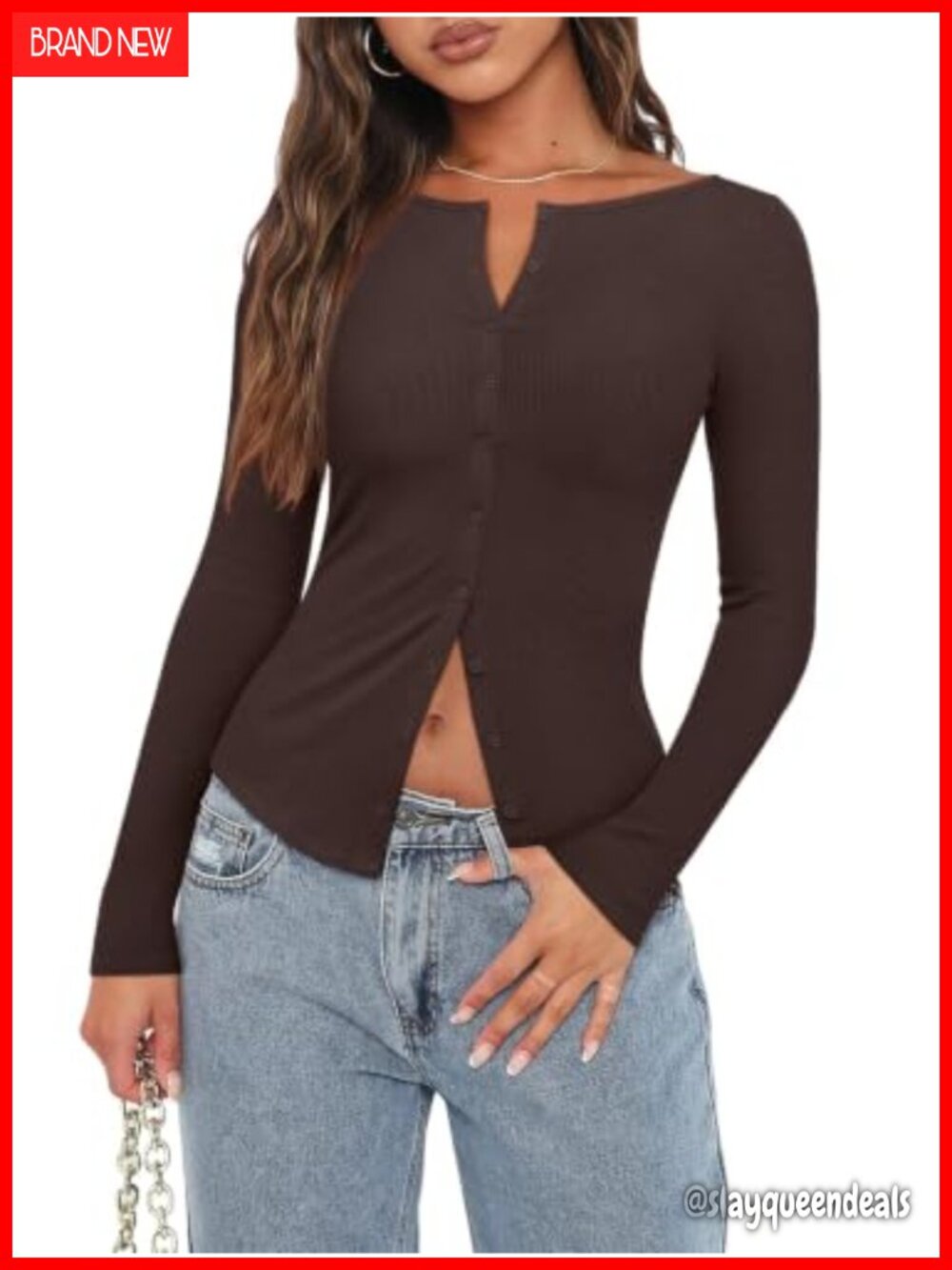 Lightweight Ribbed Knit Cropped Cardigan Slim Fit Button Top